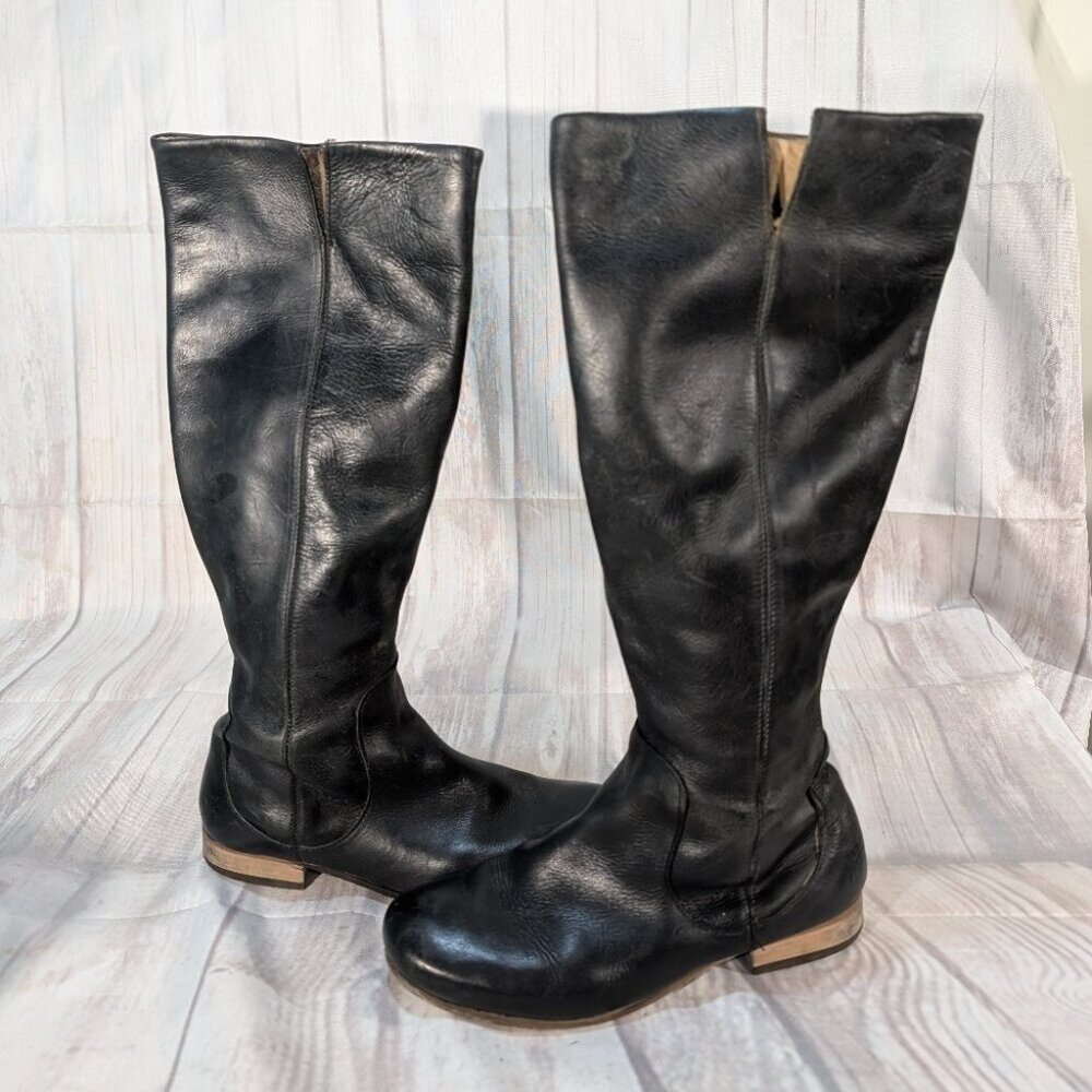 John Fluevog Black Leather Sneakers - Picture 8 of 9